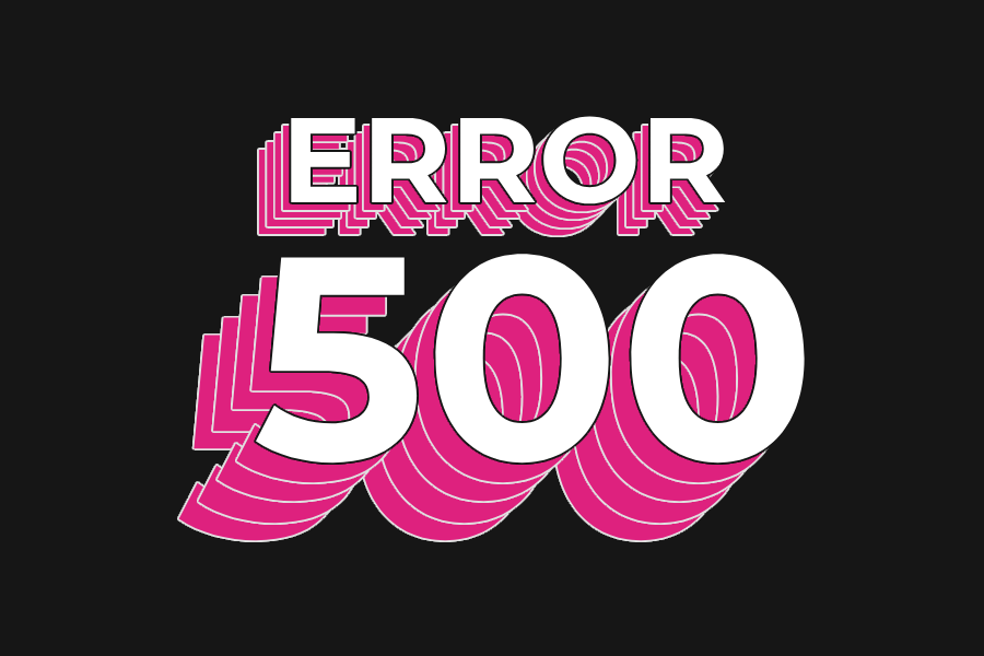 Error 500 banner